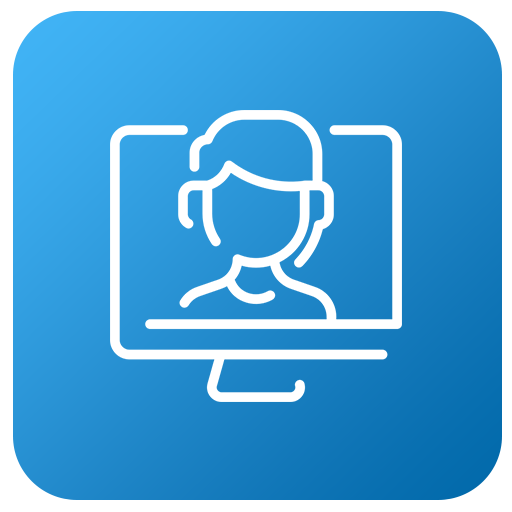Ícone de suporte online